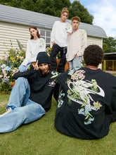 Load image into Gallery viewer, Floral Embroidered Logo L/S Tee
