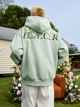 Load image into Gallery viewer, Floral Embroidered Fleece Hoodie
