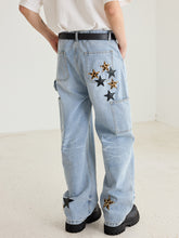 Load image into Gallery viewer, Vintage Star Patches Jeans
