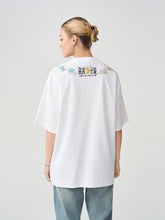 Load image into Gallery viewer, Floral Collar Embroidery Tee
