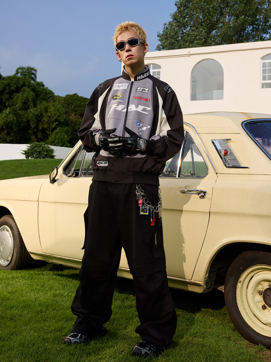 Vintage Colorblock Racing Jacket