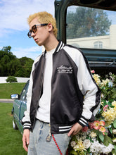 Load image into Gallery viewer, Vintage Pearl Embroidered Baseball Jacket
