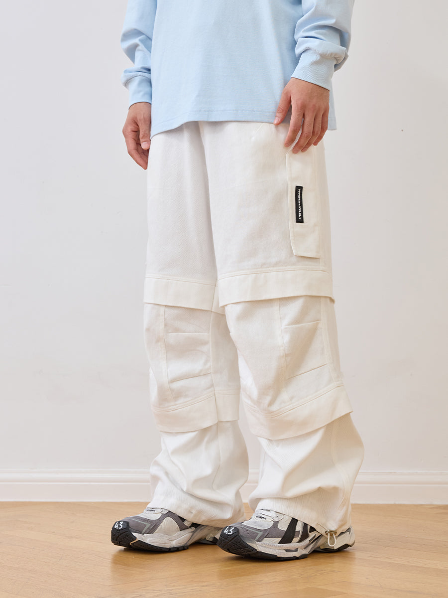 Zipper Pleated Paratrooper Pants – Harsh and Cruel