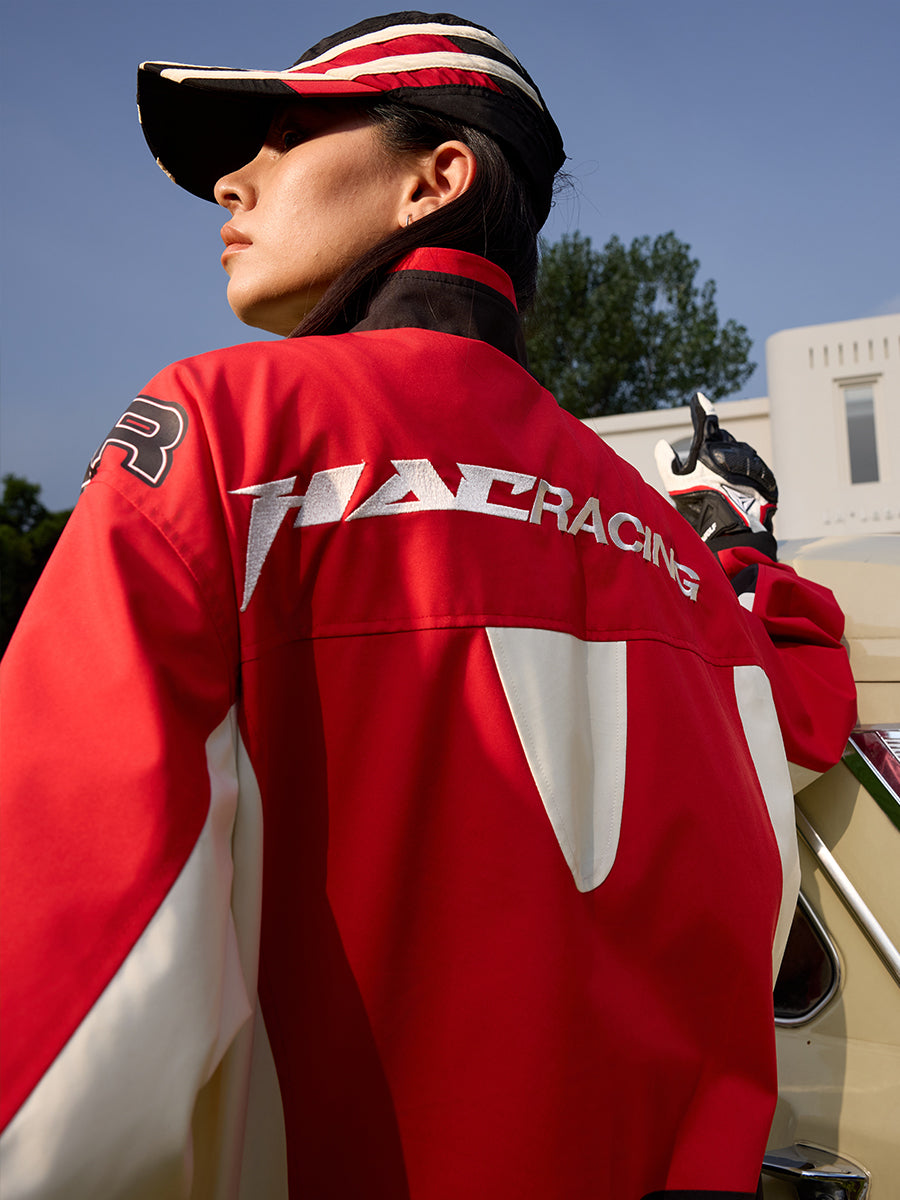 Vintage Colorblock Racing Jacket