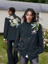 Load image into Gallery viewer, Floral Embroidery Suit Jacket
