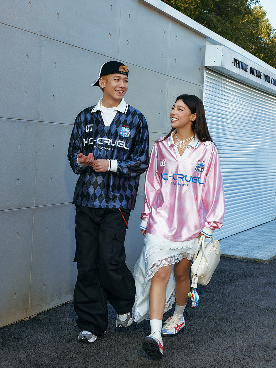 Vintage Plaid Badge Jersey