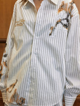 Load image into Gallery viewer, Distressed Lace Patchwork Shirt
