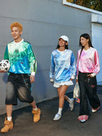 Gradient Embroidered Jersey