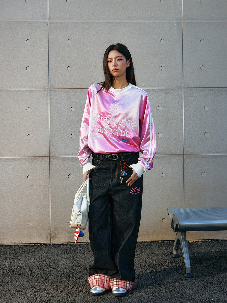 Gradient Embroidered Jersey