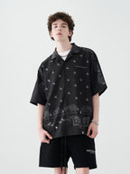 Cashew Print Cuban Shirt