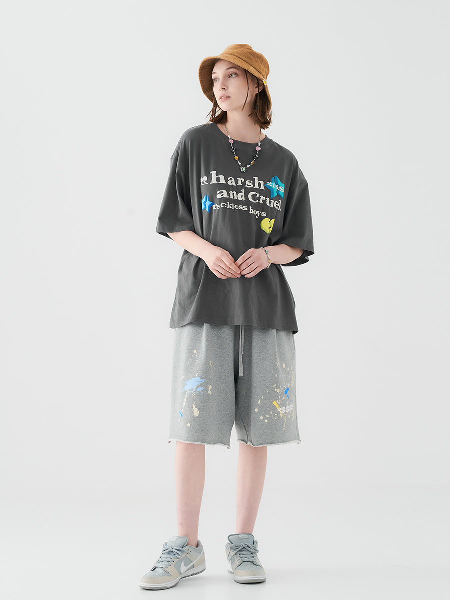 Broken Stars Foam Print Logo Tee