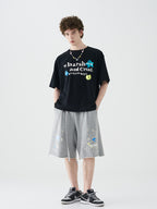 Broken Stars Foam Print Logo Tee