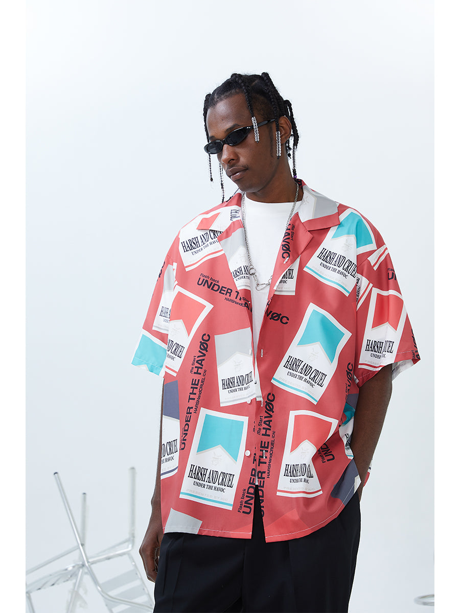 Cigarette Pack Cuban Shirt
