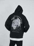 World Map Print Hoodie