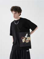 Retro Oil Painting Patch Tee