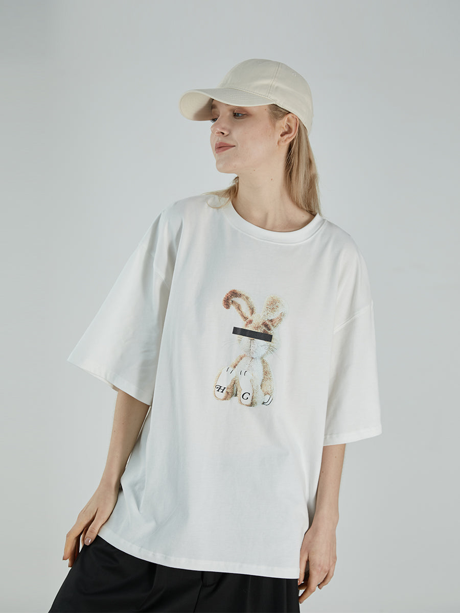 Rabbit Print Tee