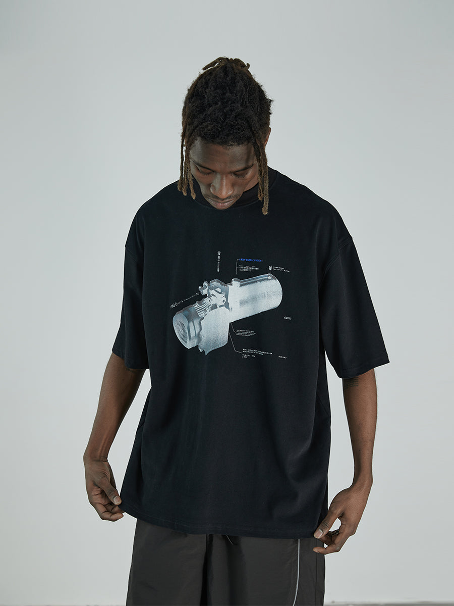 Industrial Motor Print Tee