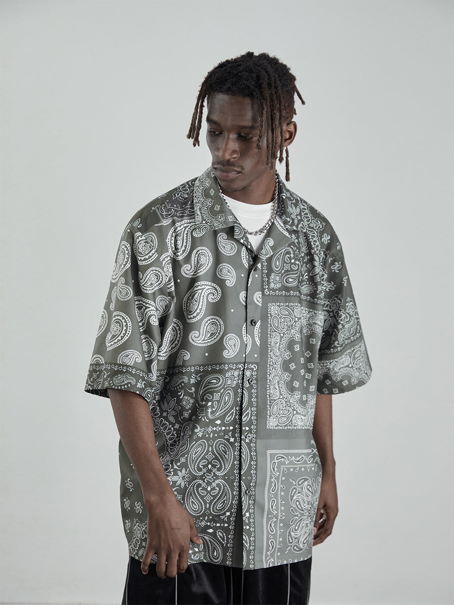 Cashew Pattern Cuban Shirt