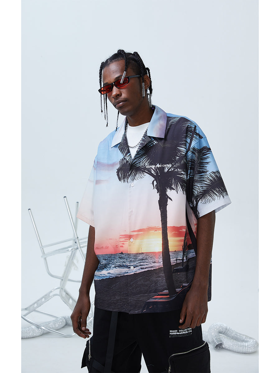 Hawaii Sunset Cuban Shirt