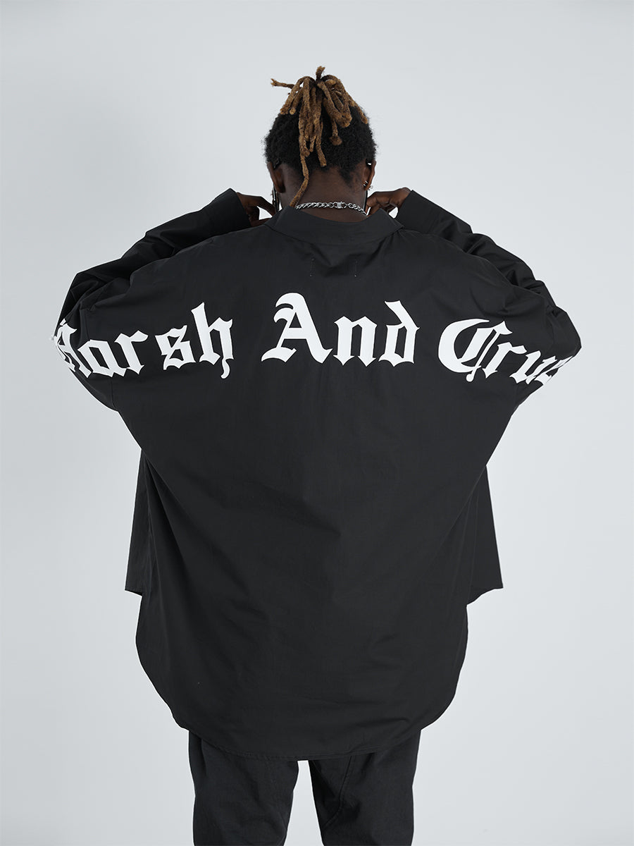 Gothic Logo Print L/S Shirt