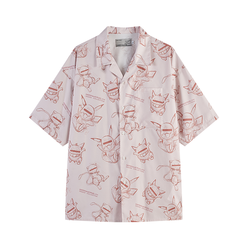 Poke Printed Cuban Shirt