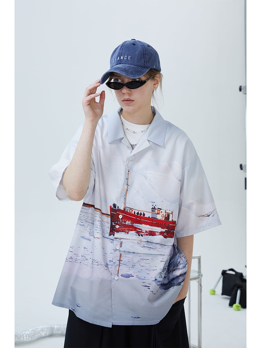 Glacier Cruise Cuban Shirt