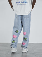 Load image into Gallery viewer, Embroidered Logo Broken Heart Denim

