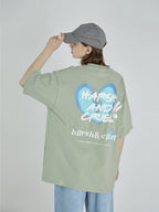 Logo Broken Heart Print Tee
