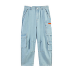 Washed Loose Pockets Denim