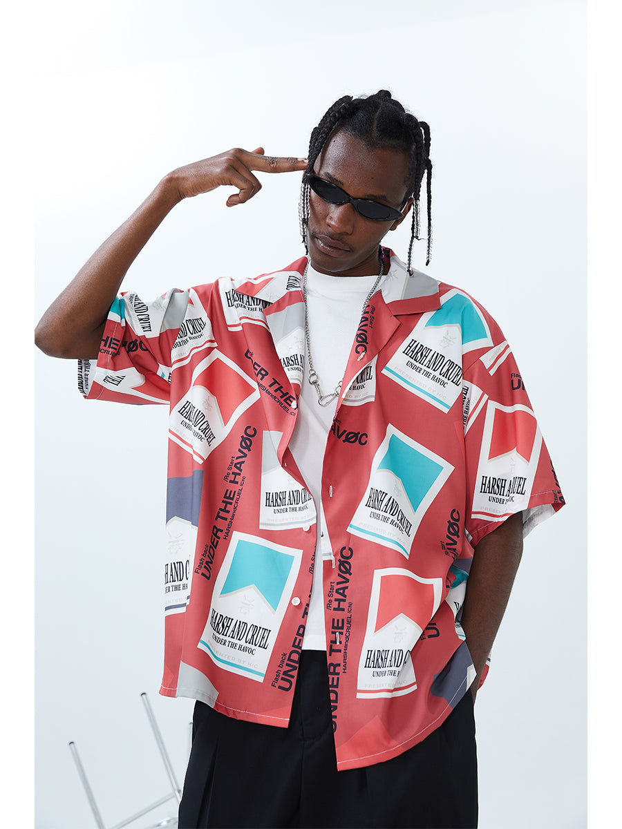 Cigarette Pack Cuban Shirt