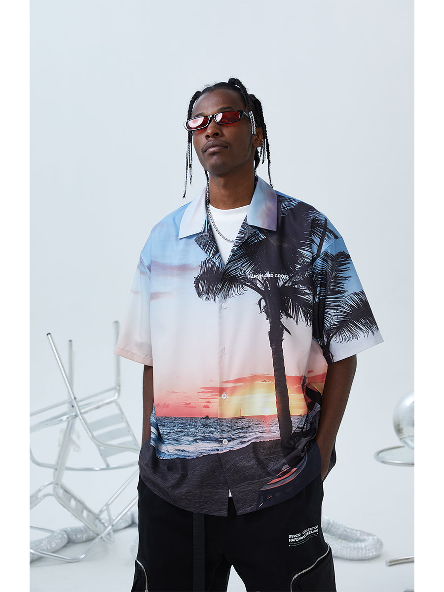 Hawaii Sunset Cuban Shirt