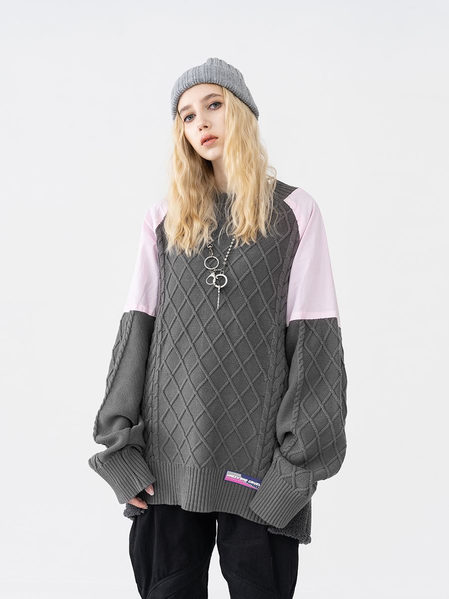 Stitched Retro Sweater