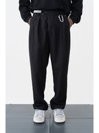 Logo Woolen Straight Trousers