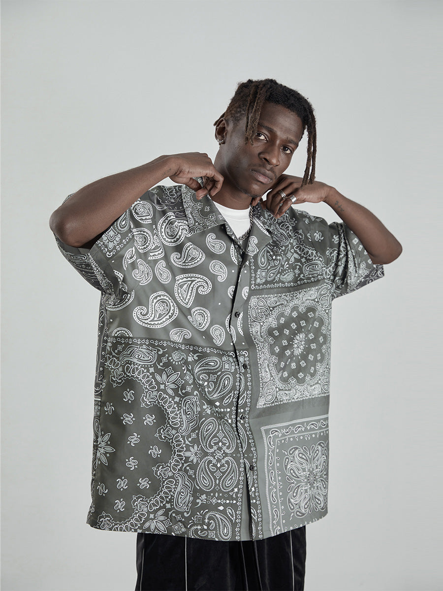 Cashew Pattern Cuban Shirt