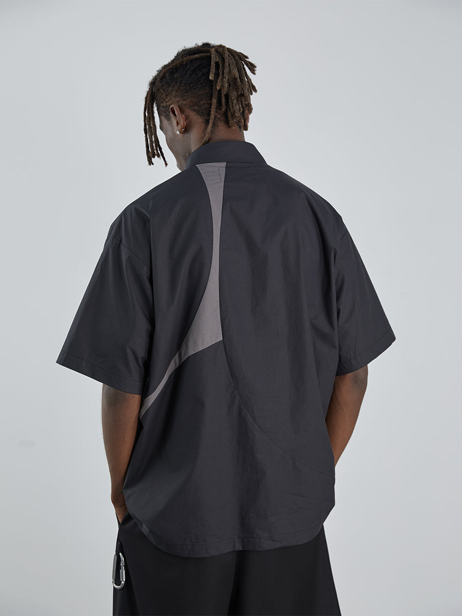 Cut Irregular Button Up Shirt