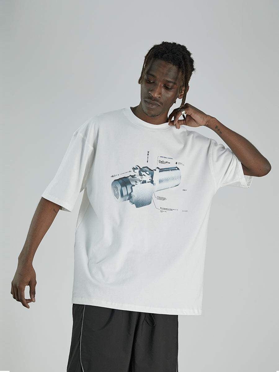 Industrial Motor Print Tee