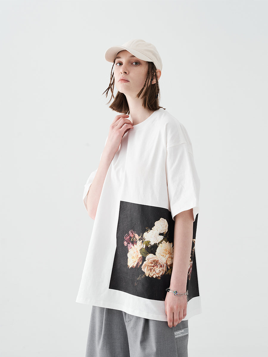 Retro Oil Painting Patch Tee