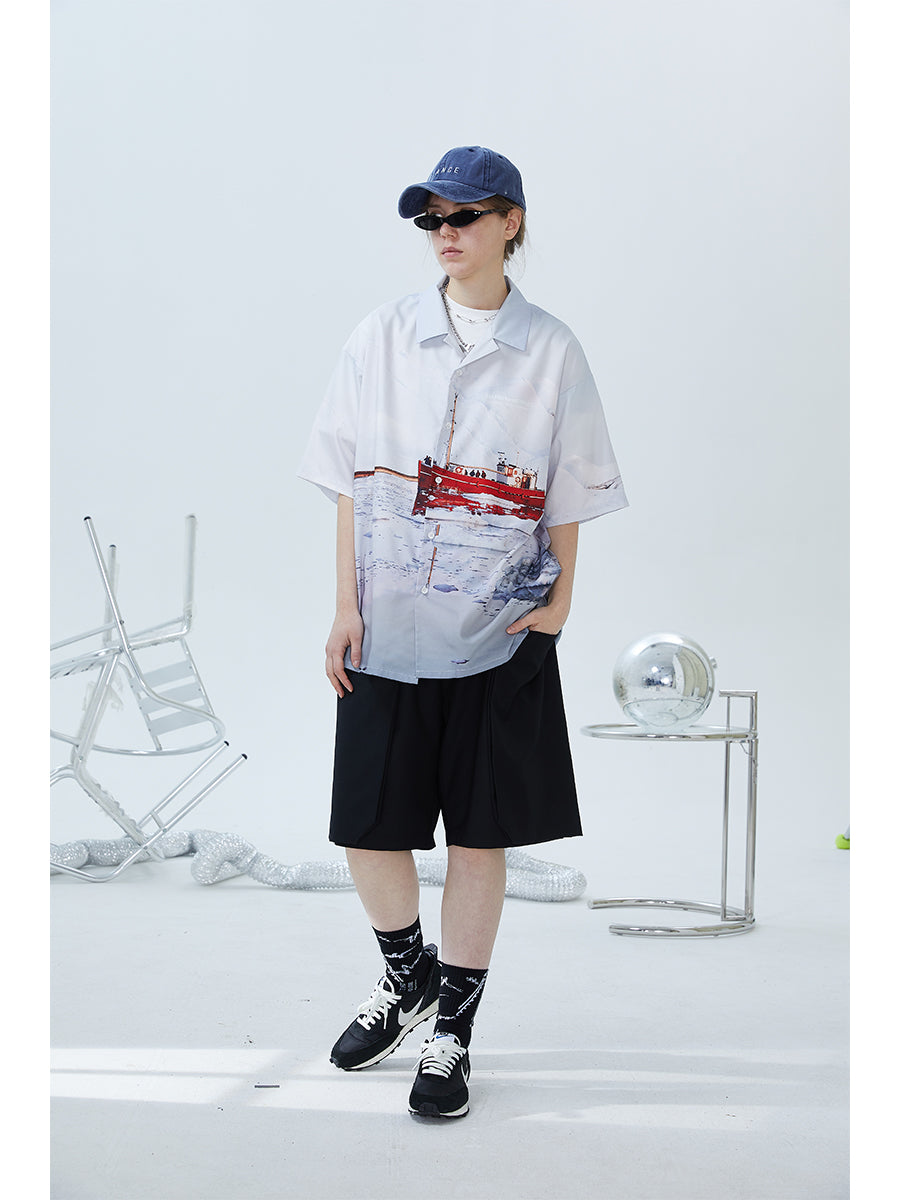 Glacier Cruise Cuban Shirt