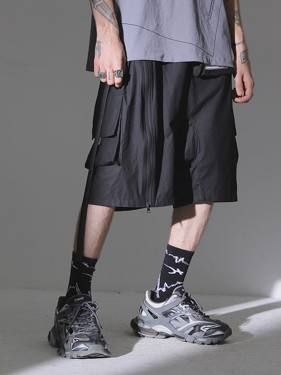 Zipper Logo Shorts