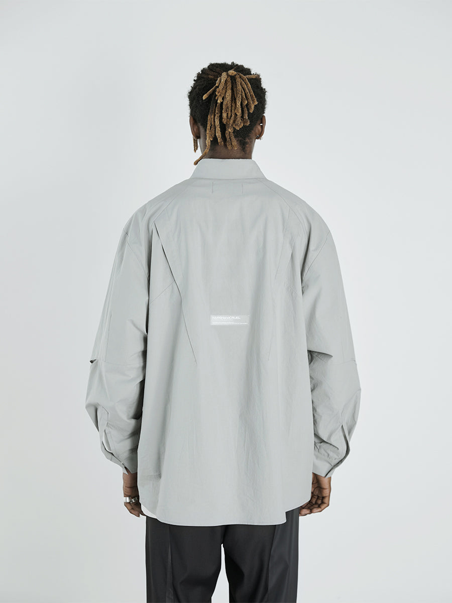 Asymmetrical Ripped L/S Shirt