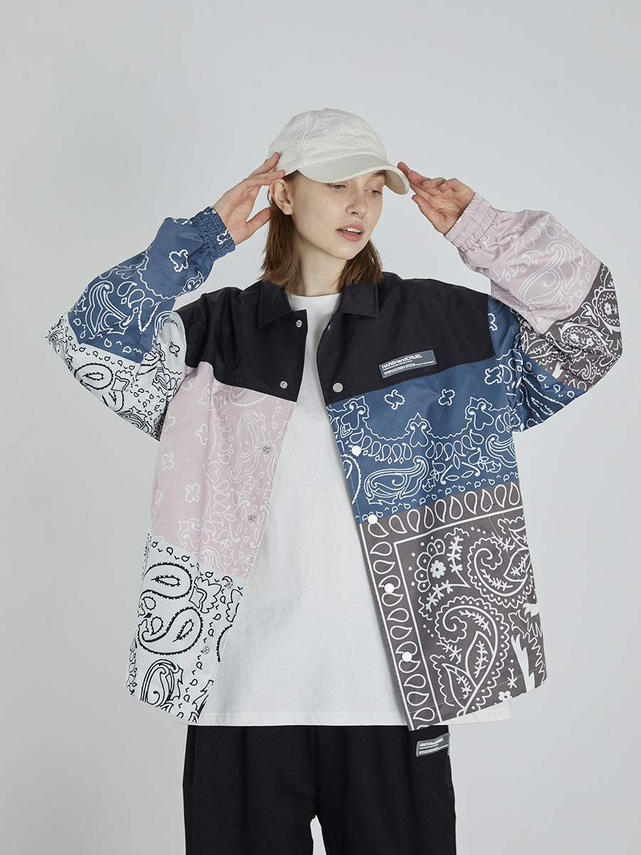 Paisley Stitched Coach Jacket