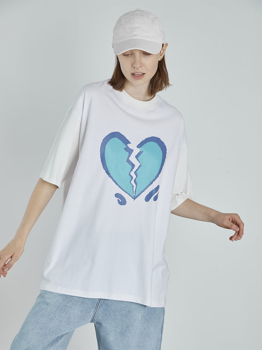 Broken Heart Print Tee