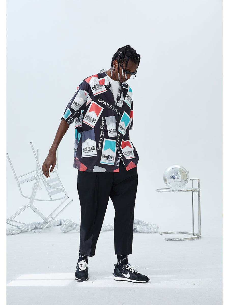 Cigarette Pack Cuban Shirt