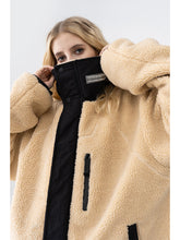 Load image into Gallery viewer, High Collar Logo Sherpa Jacket
