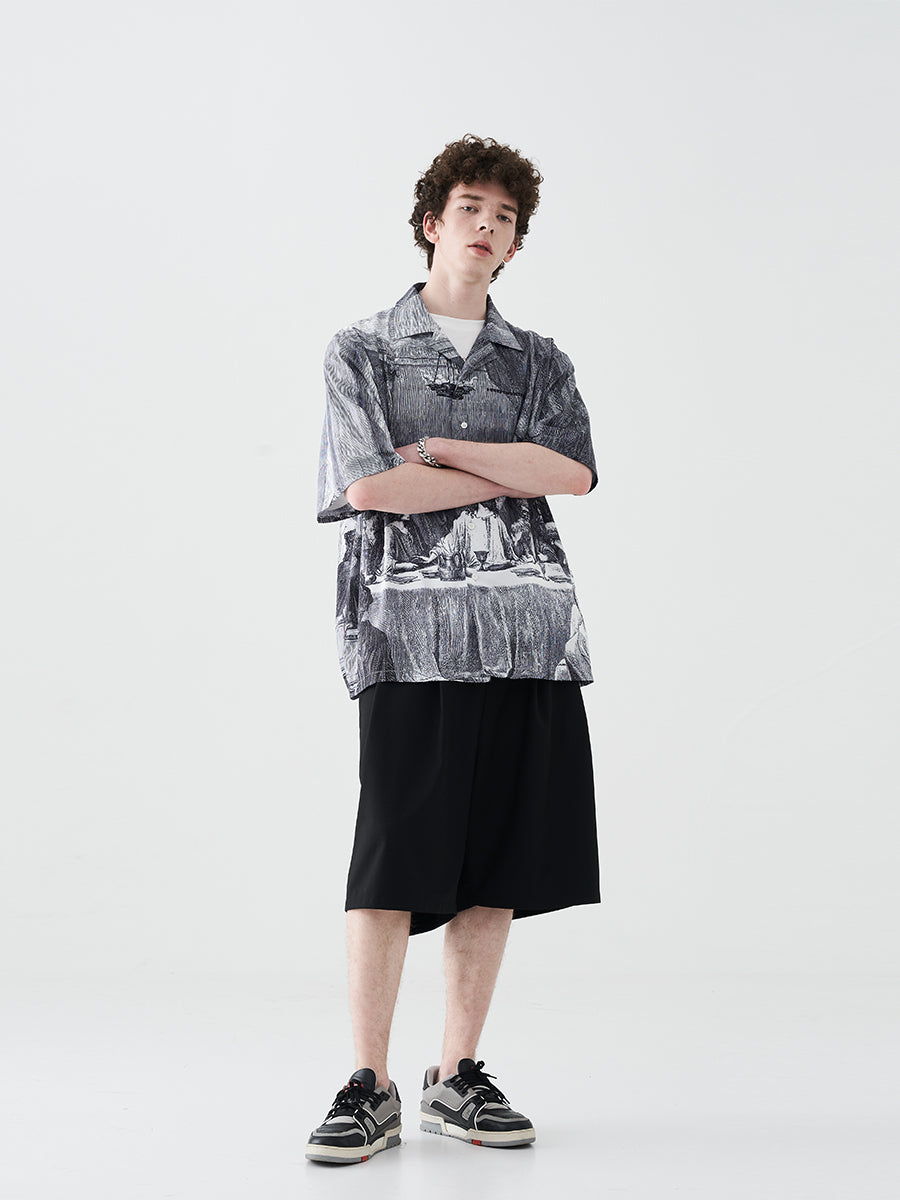 The Last Supper Full Print Cuban Shirt