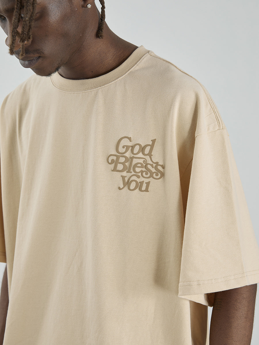 God Bless You Foam Print Tee