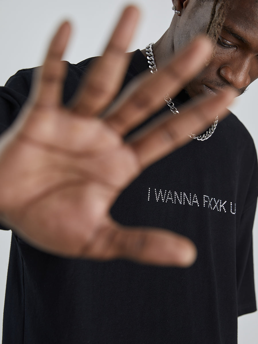 Slogan Print Tee