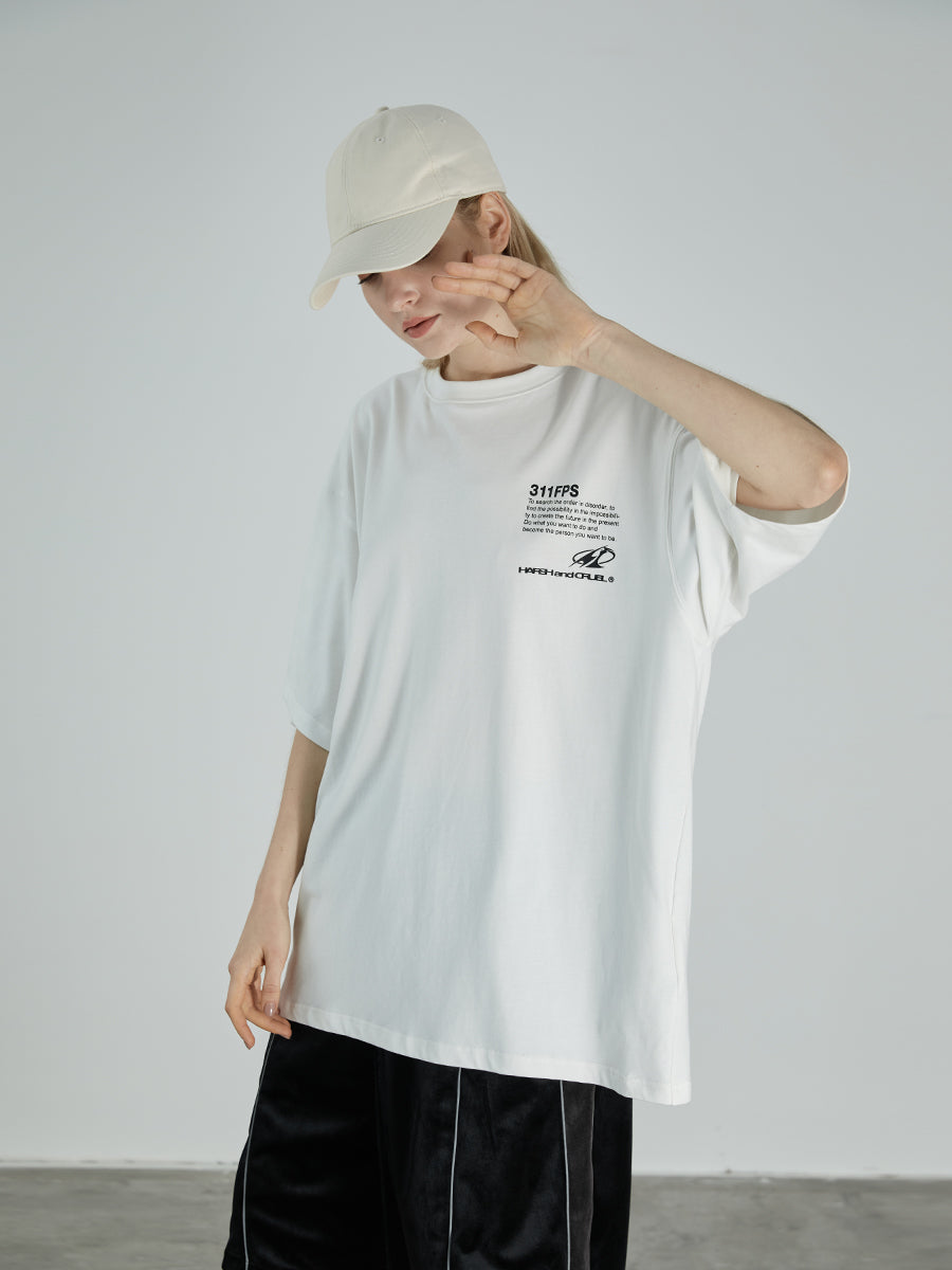 Oil Painting Flowers Print Tee