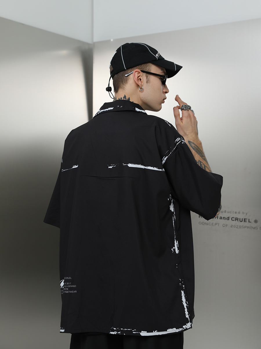 Brush Ink Pika Cuban Shirt