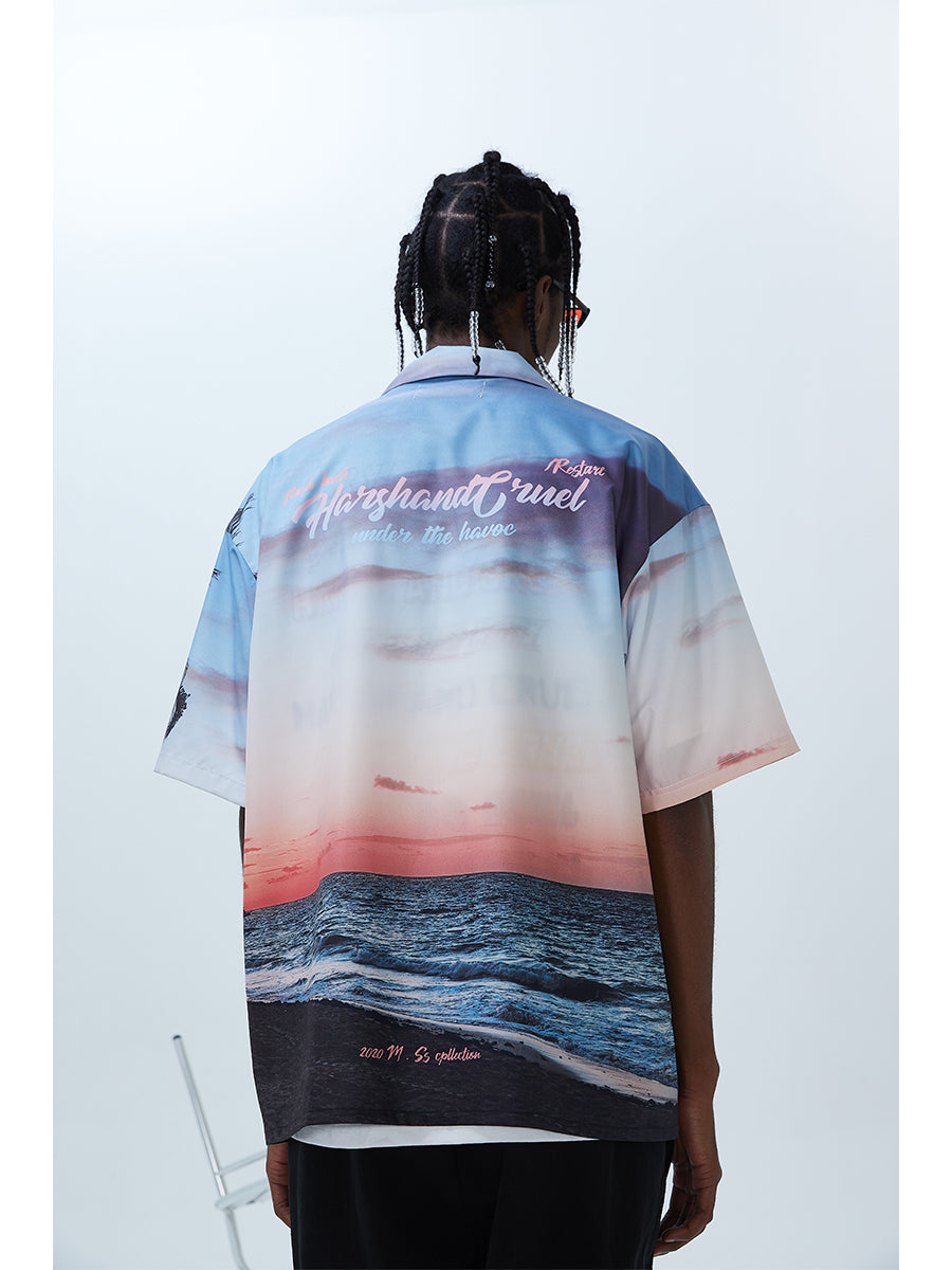 Hawaii Sunset Cuban Shirt